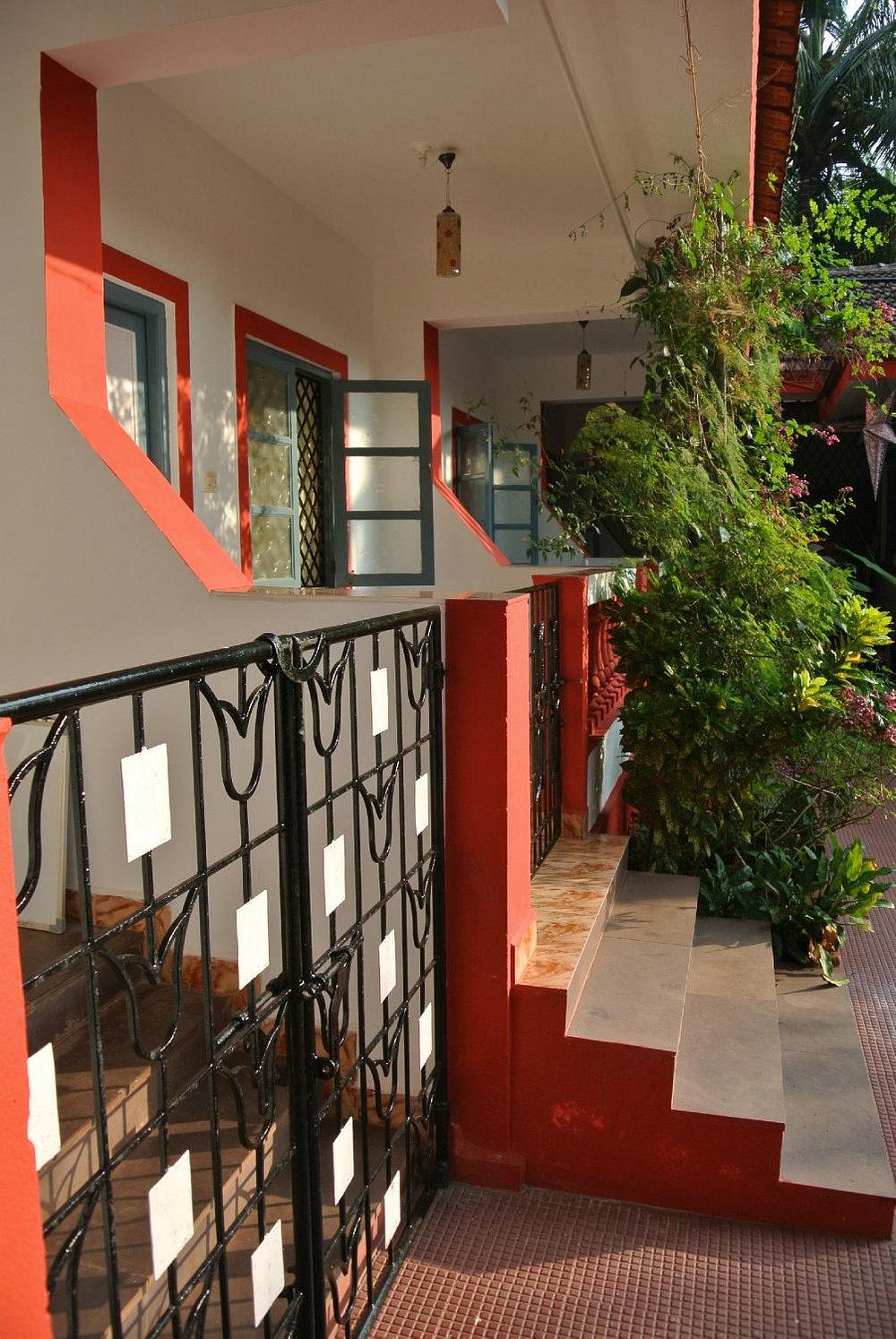 Exterior balcony area